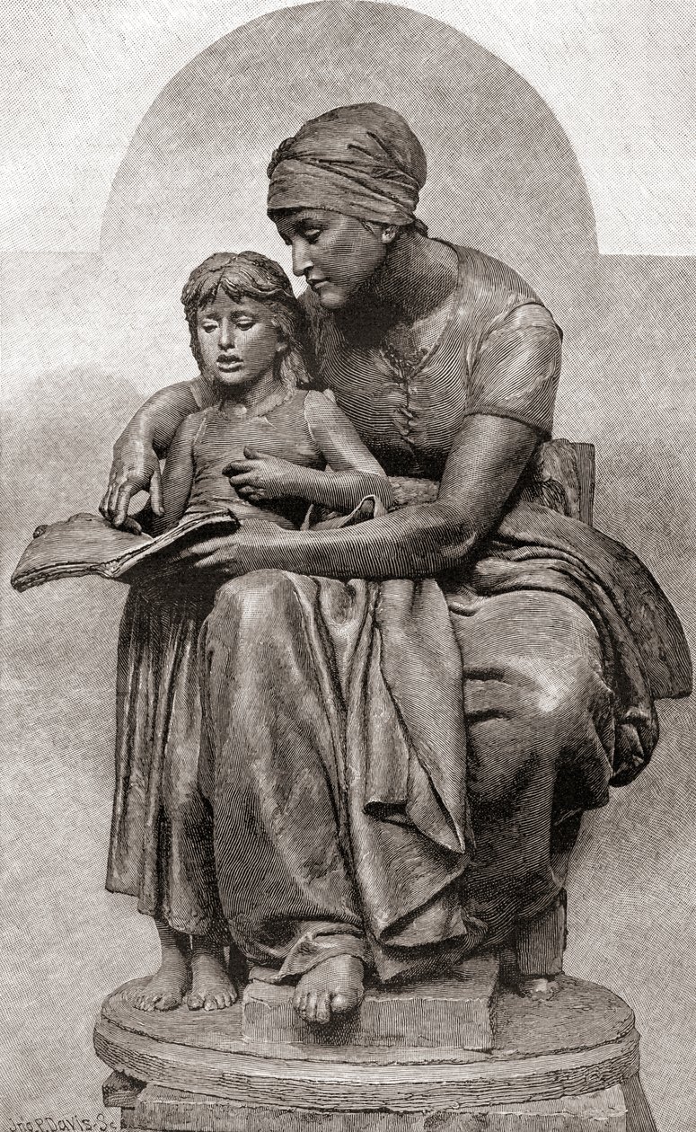 La Educazione Materna, da The Century Magazine, pubblicato nel 1887 da Eugene Delaplanche