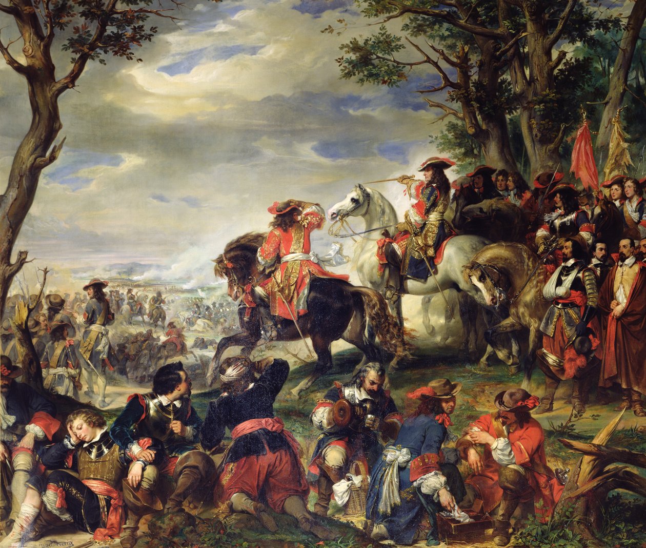 Battaglia di Marsiglia, 4 ottobre 1693 da Eugene Deveria