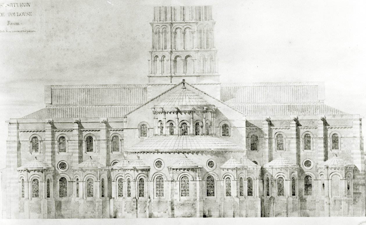 Basilica di San Sernin, Tolosa da Eugene Emmanuel Viollet le Duc