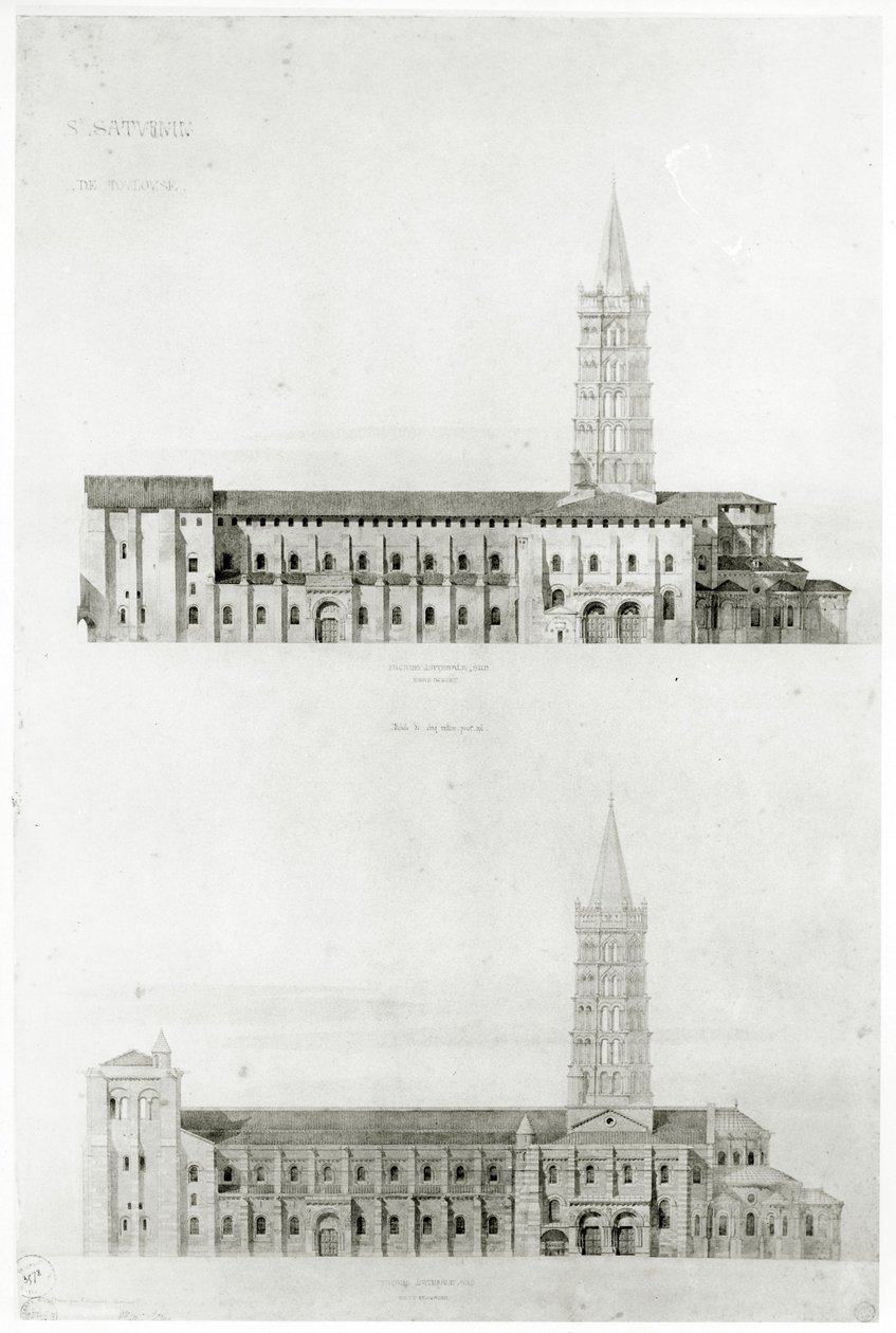 Basilica di San Sernin, Tolosa da Eugene Emmanuel Viollet le Duc