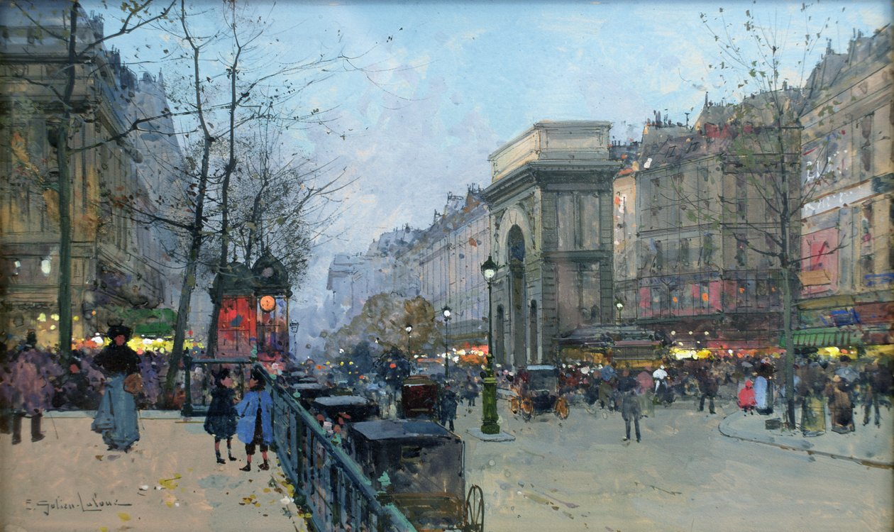 Porte Saint-Martin da Eugene Galien Laloue