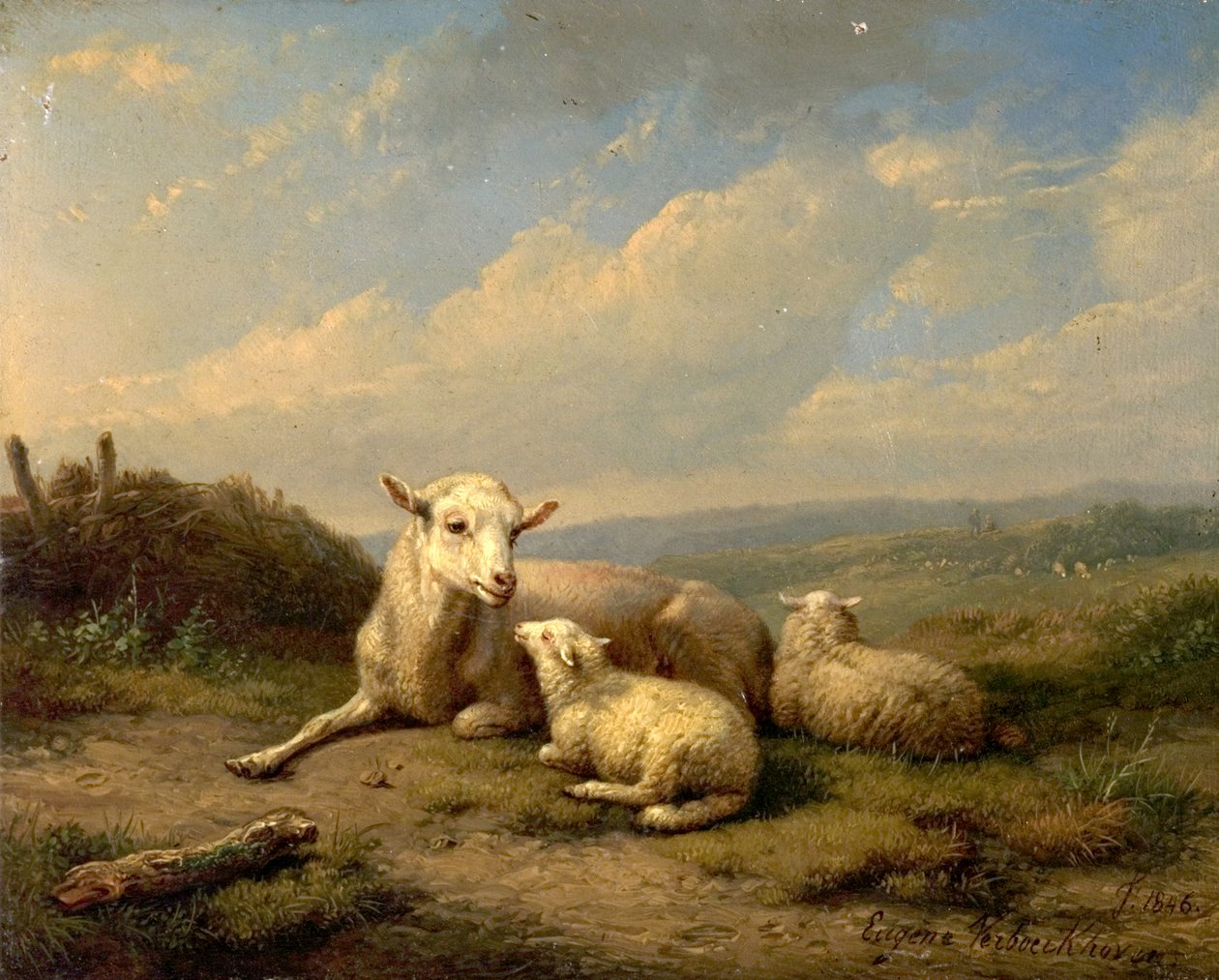 I gemelli, 1846 da Eugene Joseph Verboeckhoven