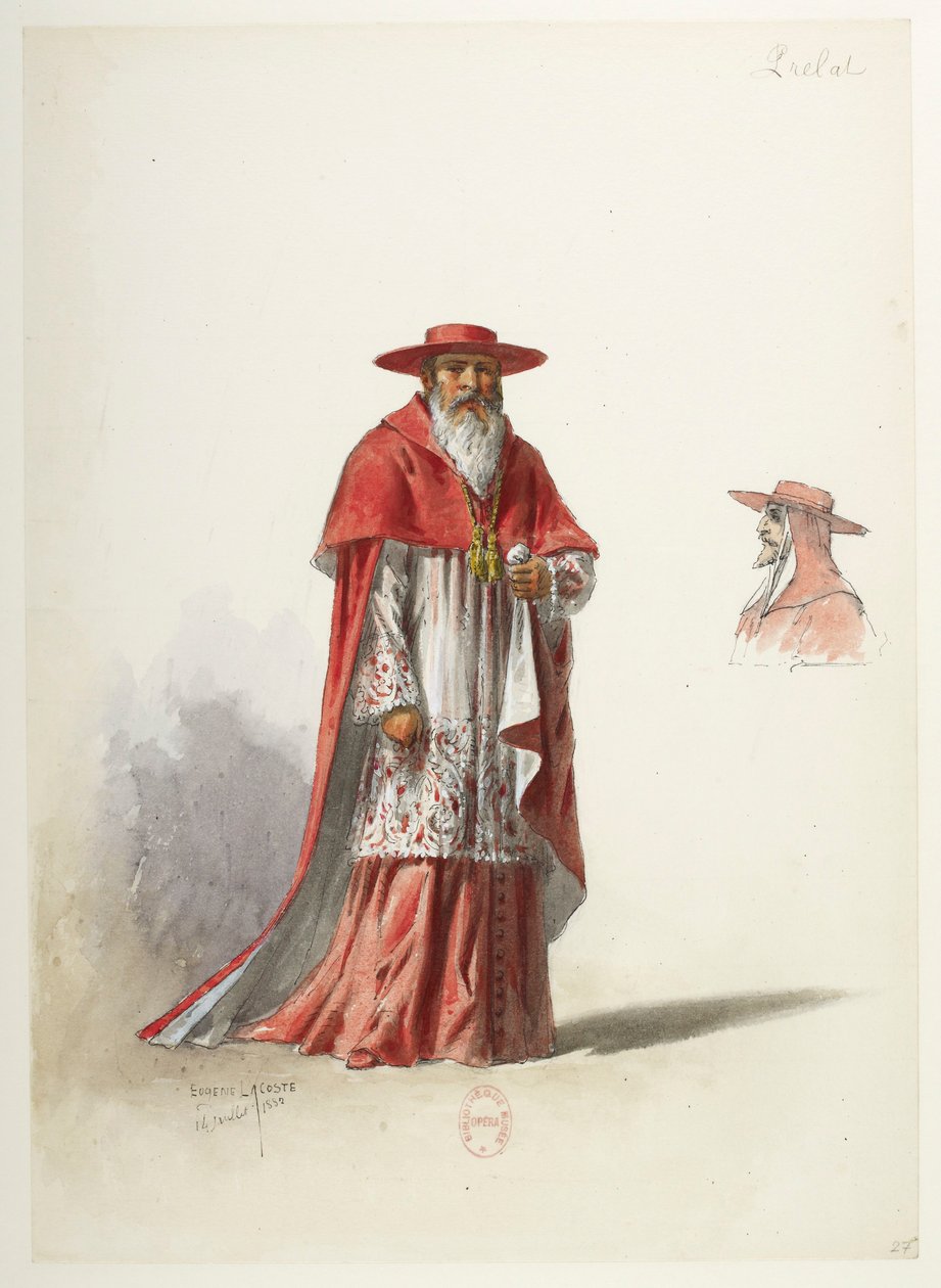Saint-Saëns - Enrico VIII - Bozzetti di costumi - Lacoste - 27 da Eugene Lacoste