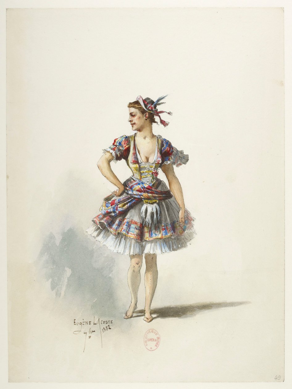 Saint-Saëns - Enrico VIII - Bozzetti di costumi - Lacoste - 49. Costume da Eugene Lacoste