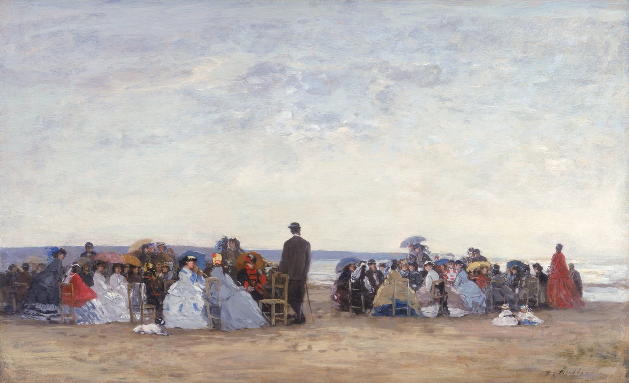 Scena di spiaggia vicino a Trouville da Eugene Louis Boudin