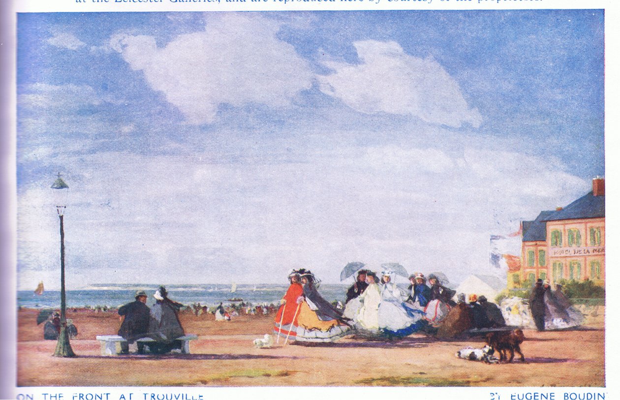 Sul lungomare a Trouville da Eugene Louis Boudin