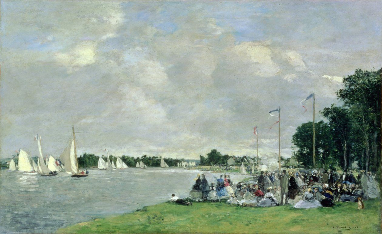 Regata ad Argenteuil, 1866 da Eugene Louis Boudin
