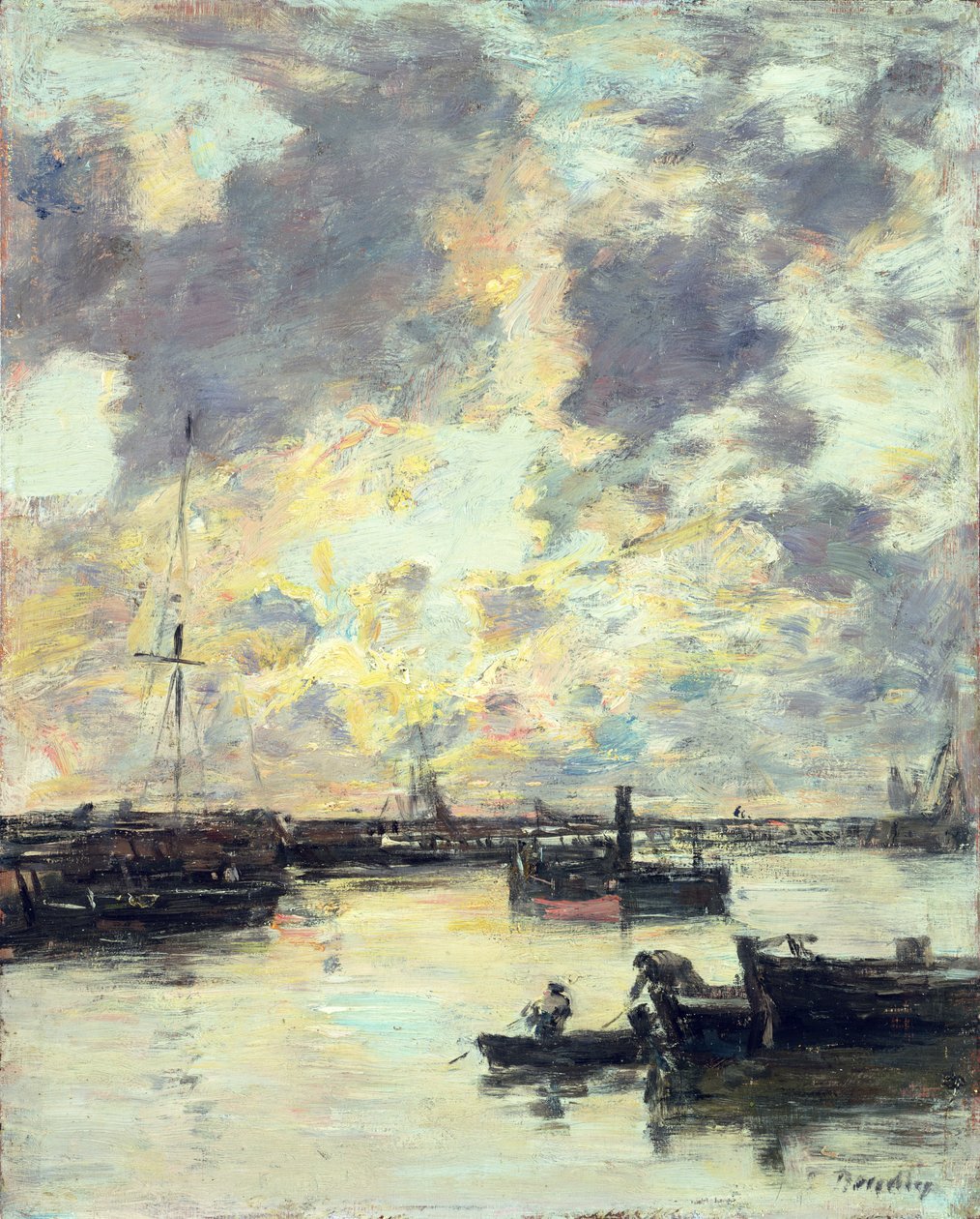 Il porto, c.1895 da Eugene Louis Boudin