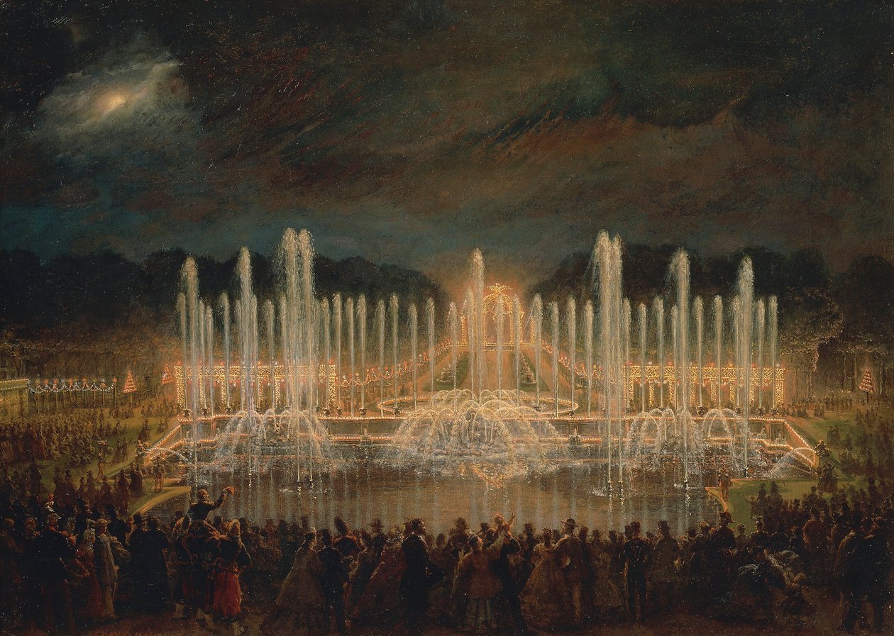 Notturno a Versailles da Eugene Louis Lami