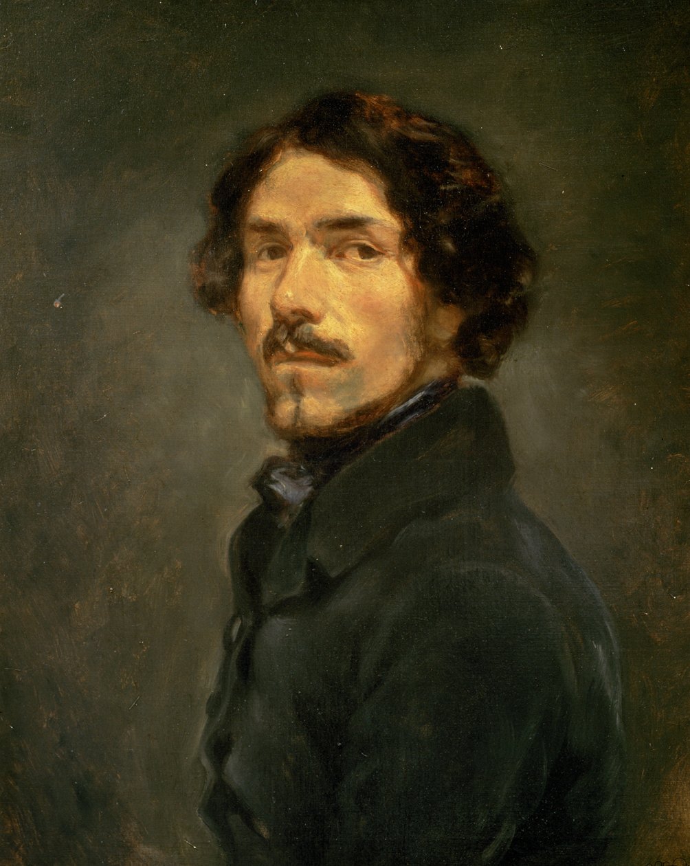 Autoritratto ... (dipinto su tela) da Eugene (1798-1863) (attr. to) Delacroix