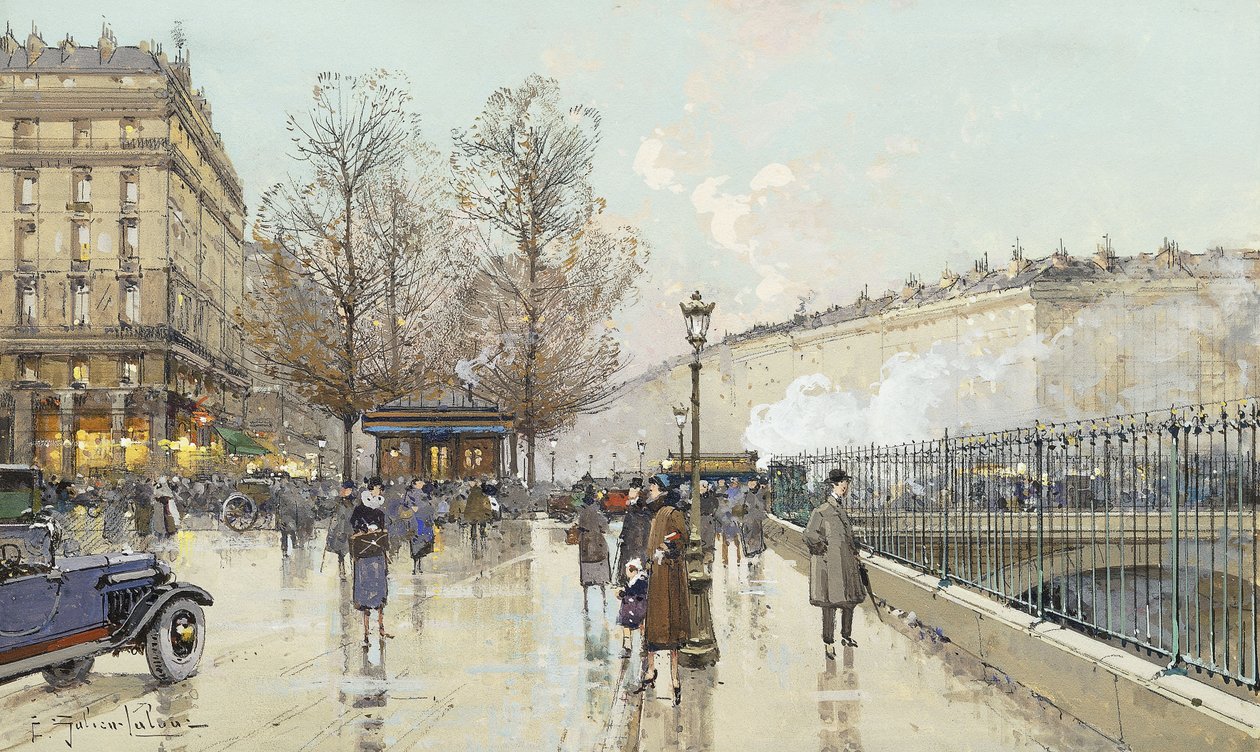 Il Boulevard Pereire, Parigi da Eugene Galien Laloue