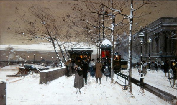 Quai de Seine da Eugene Galien Laloue