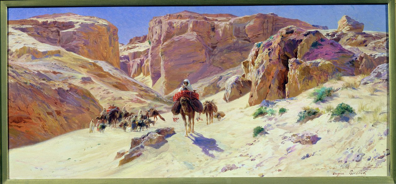 Carovana nel deserto da Eugene Alexis Girardet