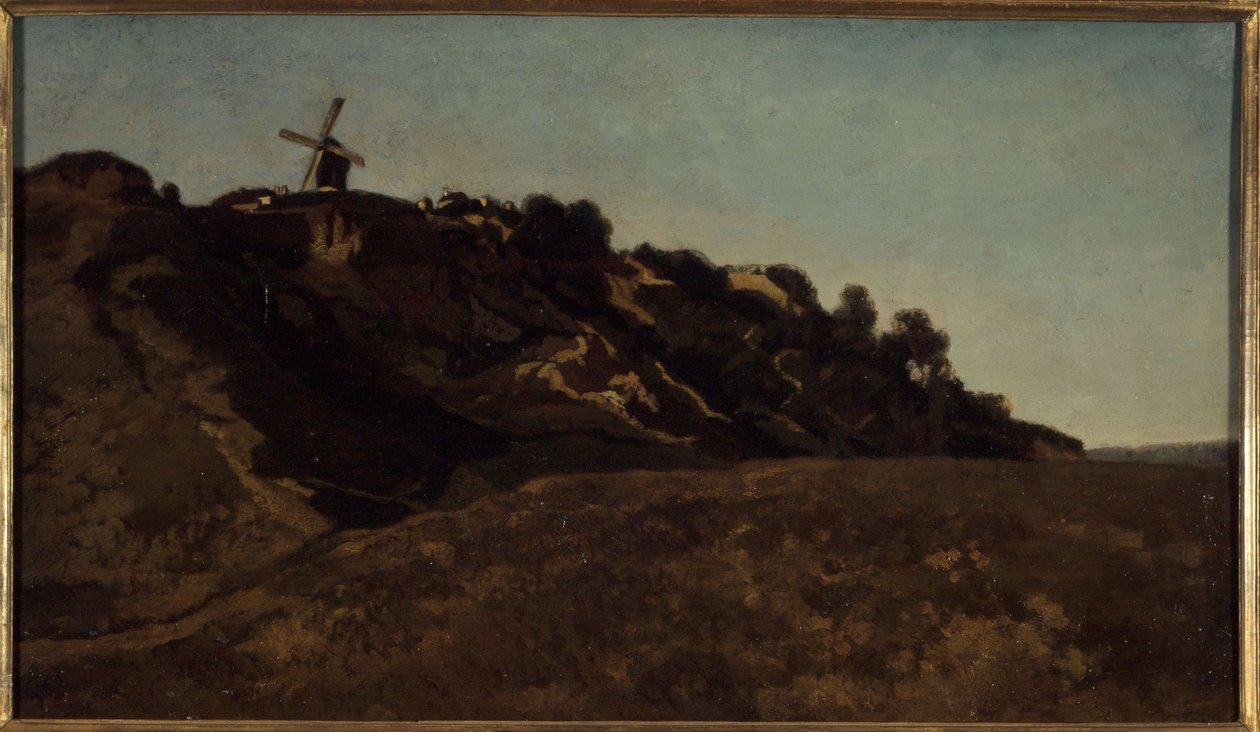 Veduta di Montmartre, circa 1848 da Eugene Antoine Samuel Lavieille
