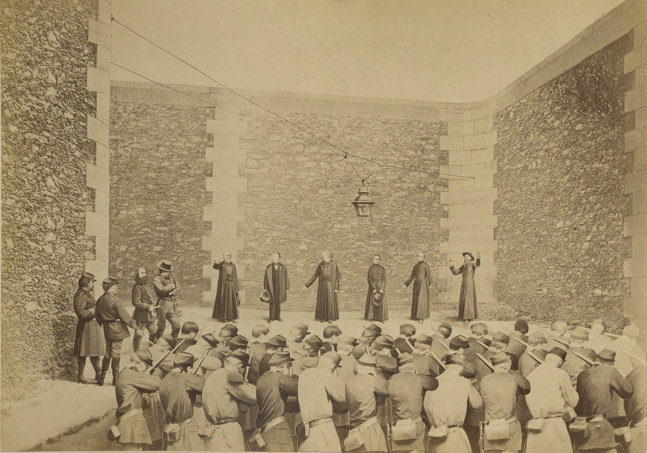 Esecuzione degli ostaggi, prigione di La Roquette, il 24 maggio 1871 da Eugene Appert