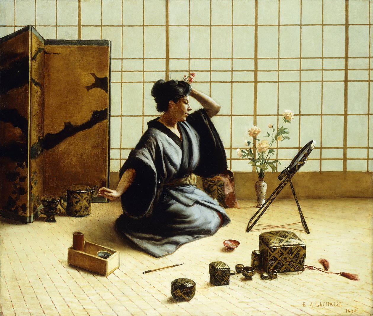 La ragazza geisha, 1890 da Eugene Armand Lachaise