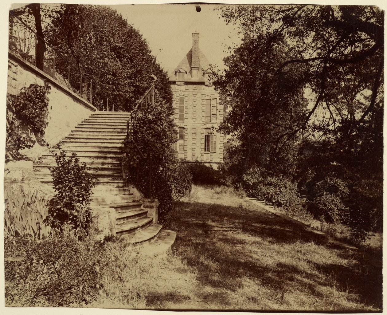 Courbevoie, antico castello detto Belle Gabrielle da Eugène Atget