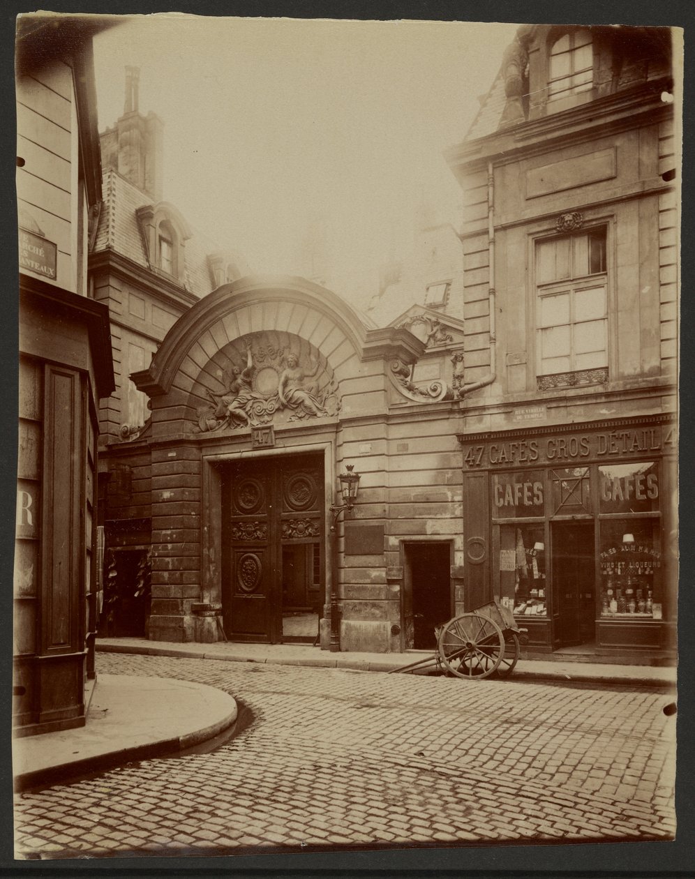 Ingresso a un palazzo privato, 47 Rue Vieille du Temple da Eugène Atget