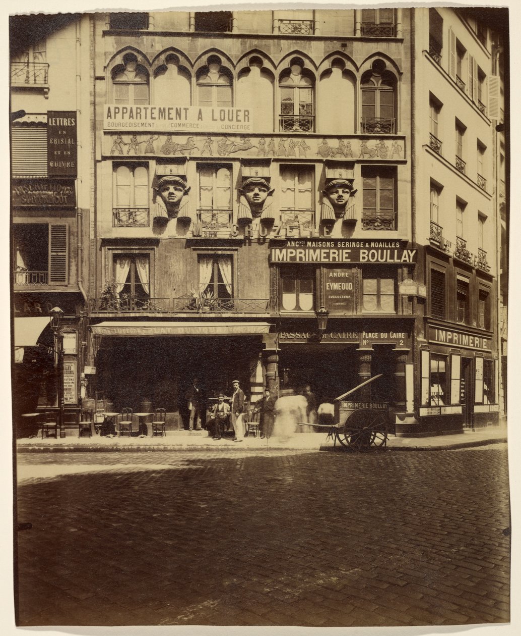 Casa, Place du Caire 2 (edificio, Place du Caire) da Eugène Atget