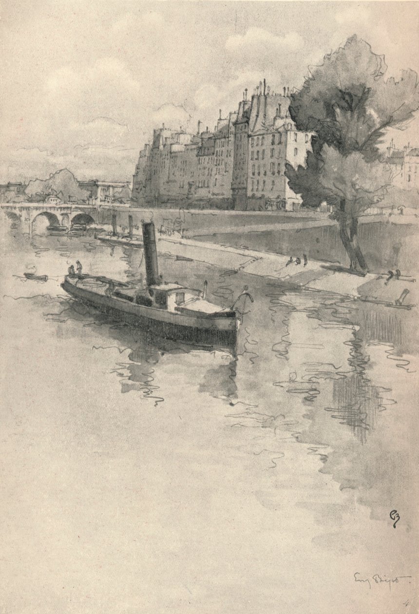 Le Quai des Orfèvres, 1915 da Eugene Bejot