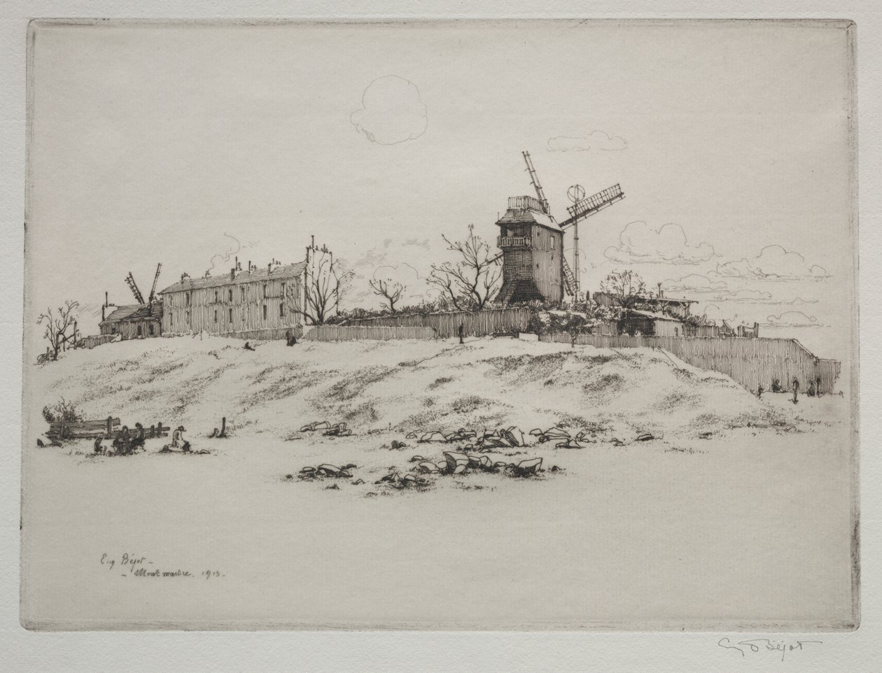 Moulin de la Galette, Montmartre da Eugene Bejot
