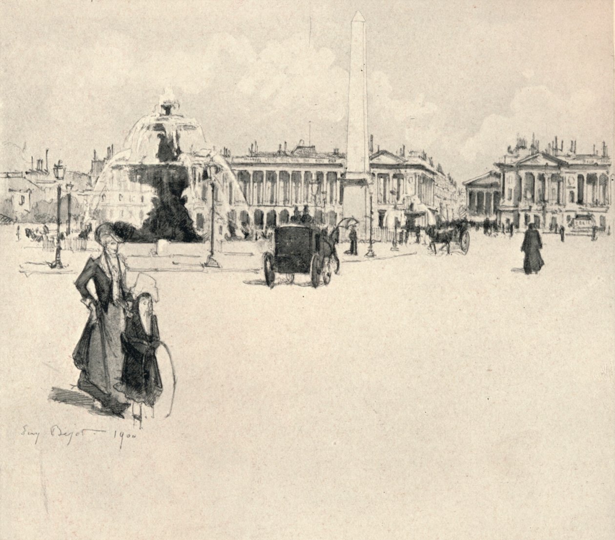 Place de la Concorde, 1915 da Eugene Bejot