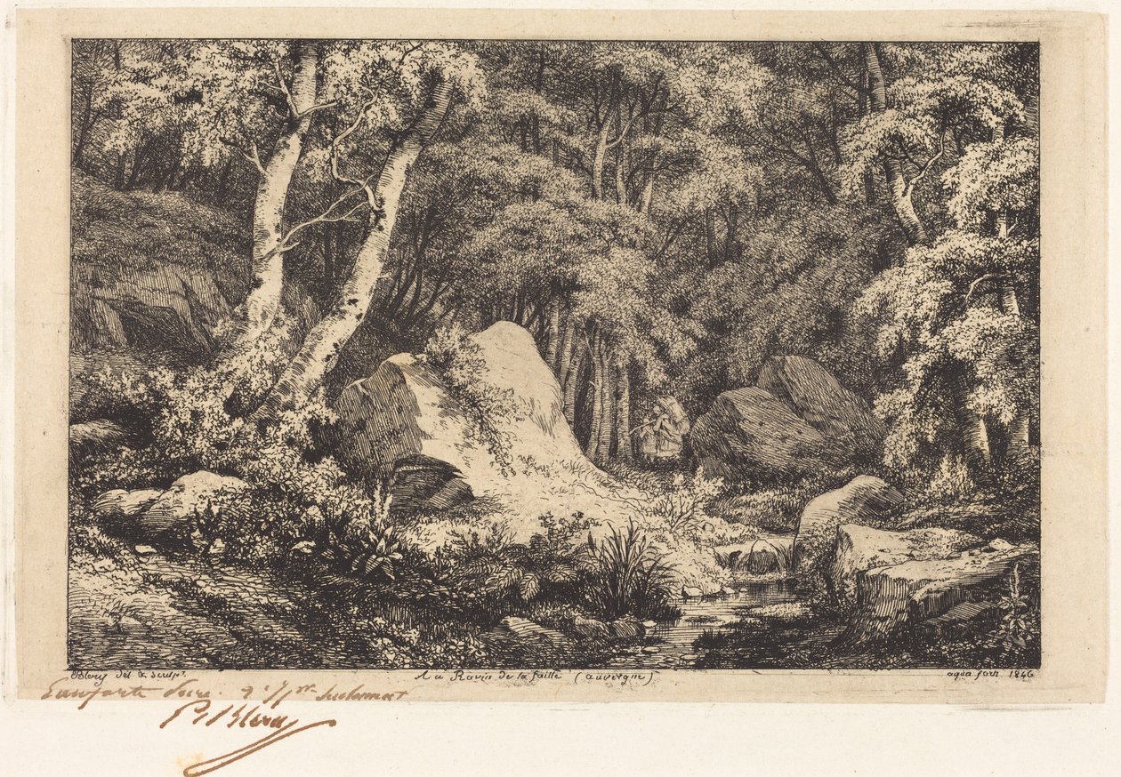 Al burrone della faglia, Alvernia da Eugene Bléry