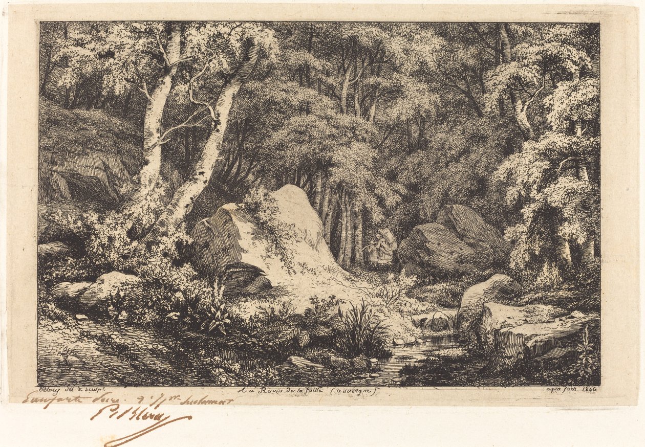 Nel burrone di Auvergne (Au ravin de la faille, Auvergne) da Eugene Bléry