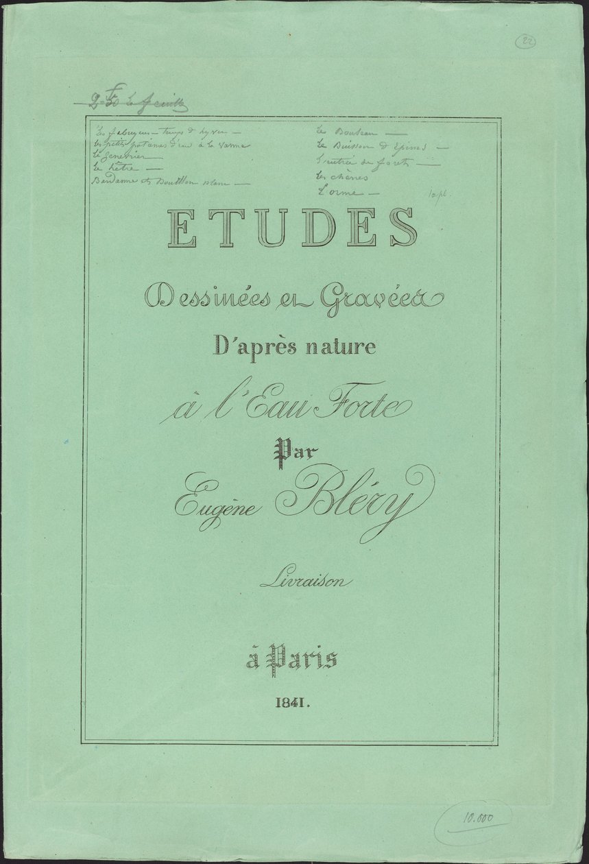 Studi disegnati e incisi dal vero da Eugene Bléry