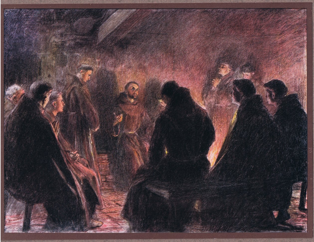 San Francesco e i frati discorrono di Dio da Eugene Burnand
