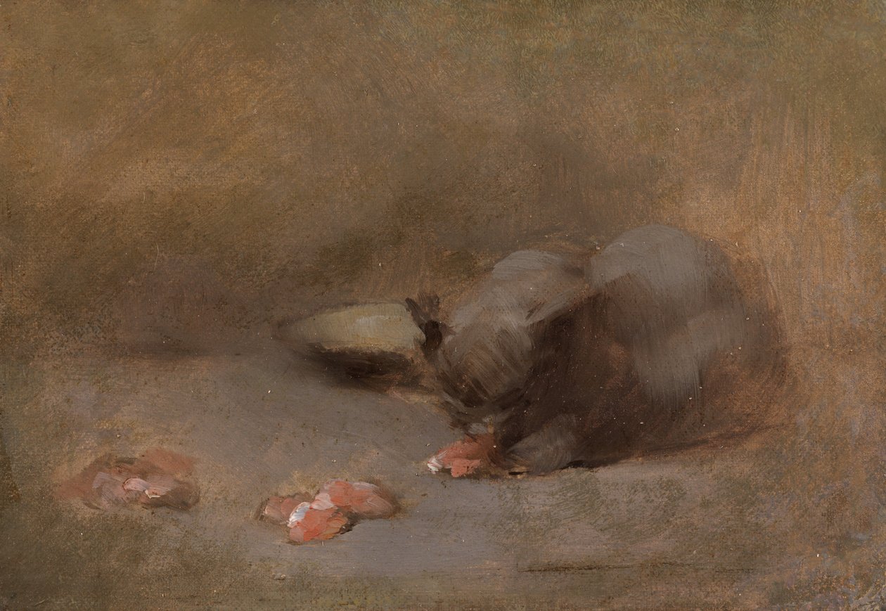 Gatto che mangia da Eugène Carrière