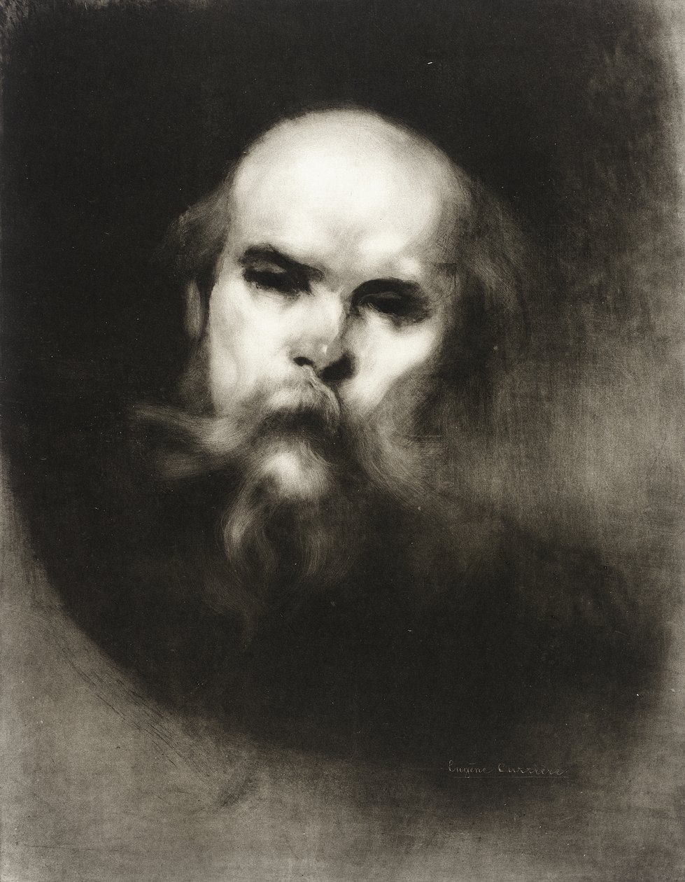 Ritratto di Paul Verlaine da Eugène Carrière