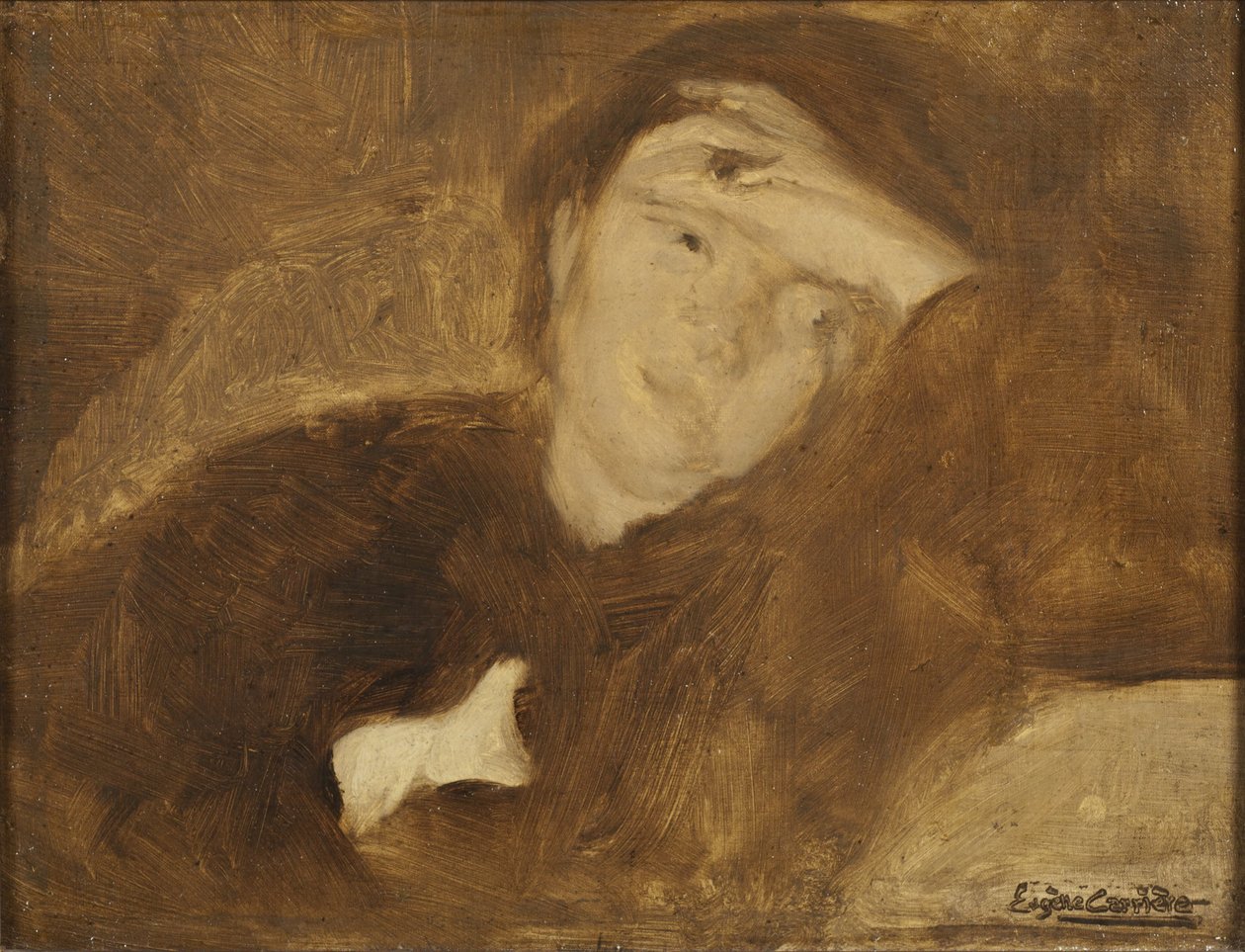 Ritratto di signora. Studio da Eugène Carrière