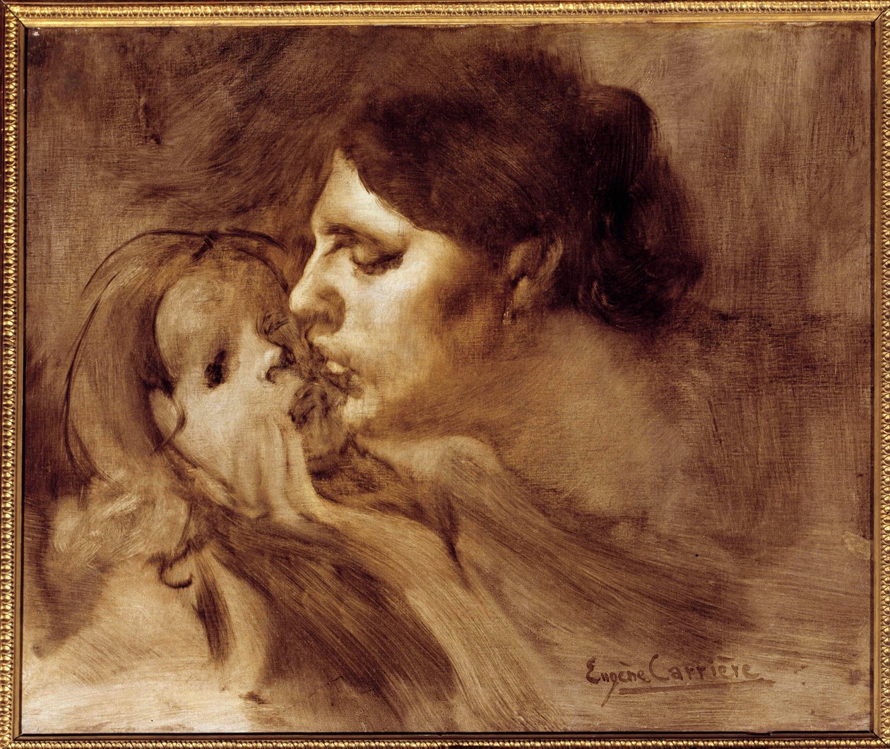 Il bacio materno da Eugène Carrière