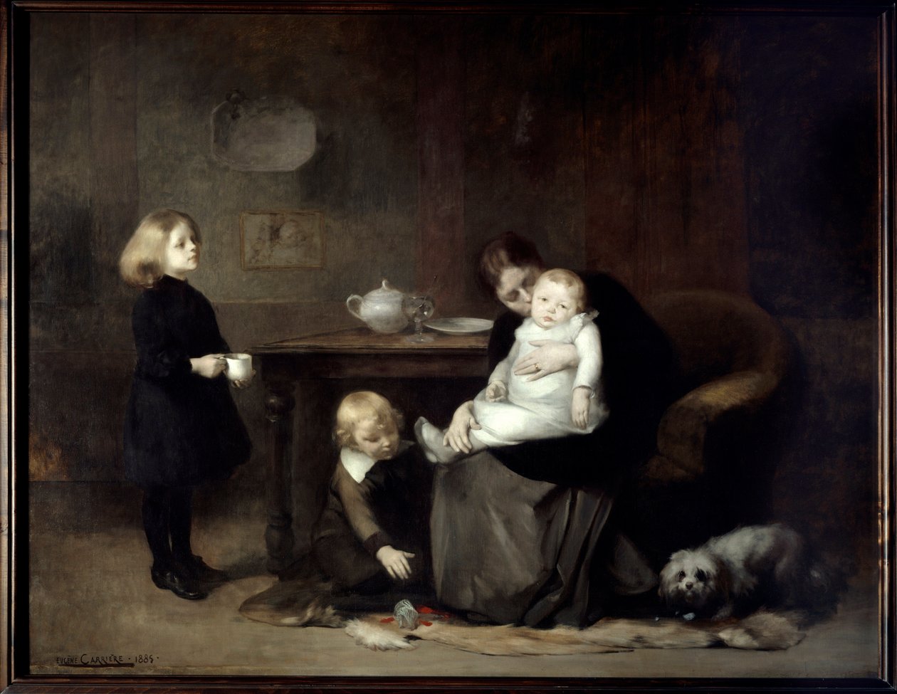 Il bambino malato da Eugène Carrière