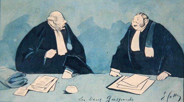 Due avvocati, c.1900 da Eugene Cottin
