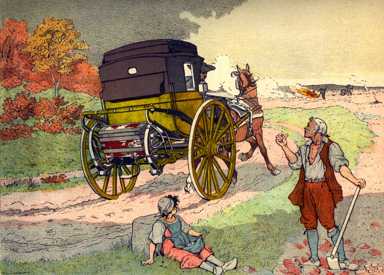 Carrozza da viaggio nel periodo di Luigi XV da Eugene Courboin