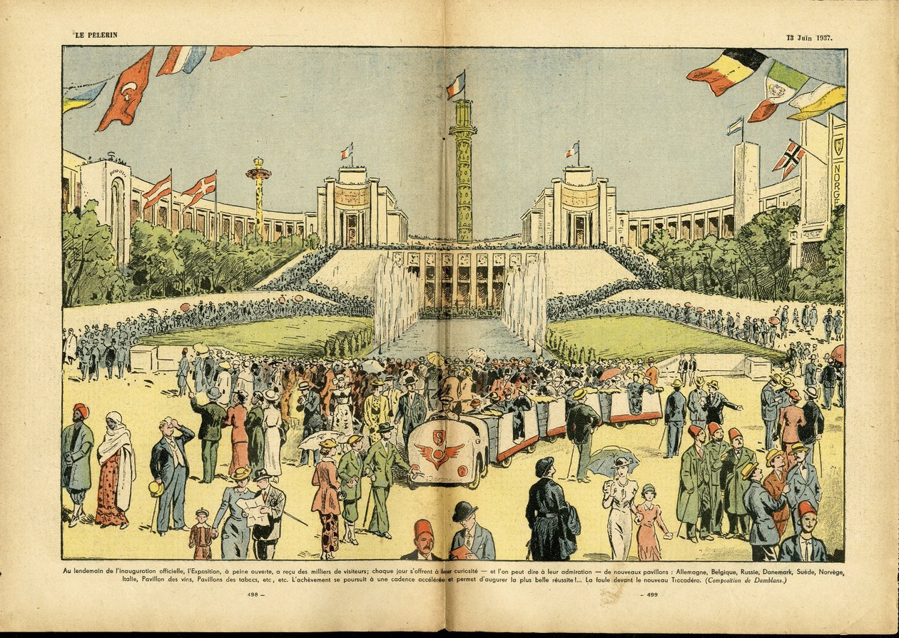 Illustrazione di Eugene Damblans (1865-1945) in Le Pelerin da Eugene Damblans