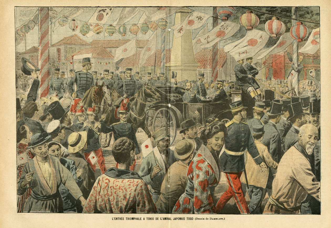 Illustrazione di Eugene Damblans (1865-1945) in Le Pelerin, 05/11/05 - L