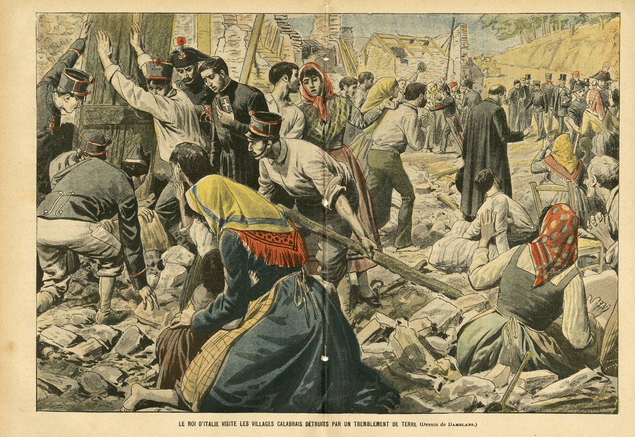 Illustrazione di Eugene Damblans (1865-1945) in Le Pelerin, 24/09/05 - Il re d