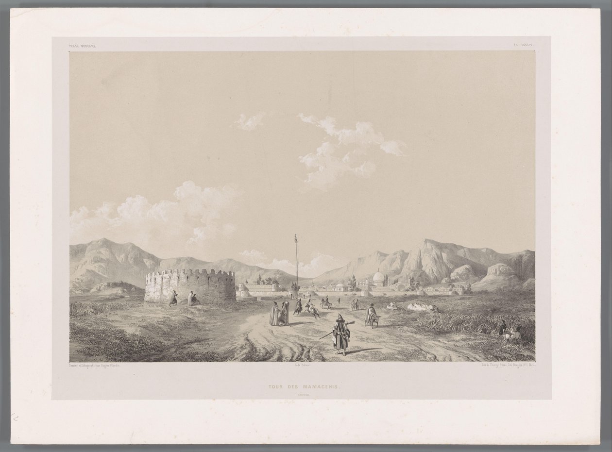 Torre di Mamasani da Eugene Flandin
