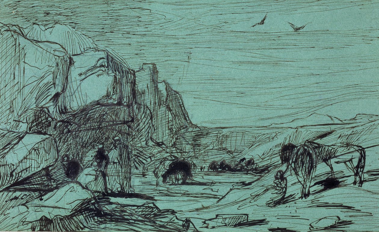 Sosta nel deserto da Eugène Fromentin