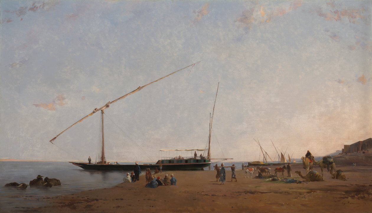 Sul Nilo, vicino a Philae da Eugène Fromentin