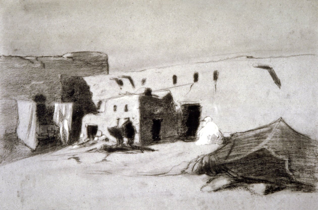 Villaggio nel Sahel da Eugène Fromentin