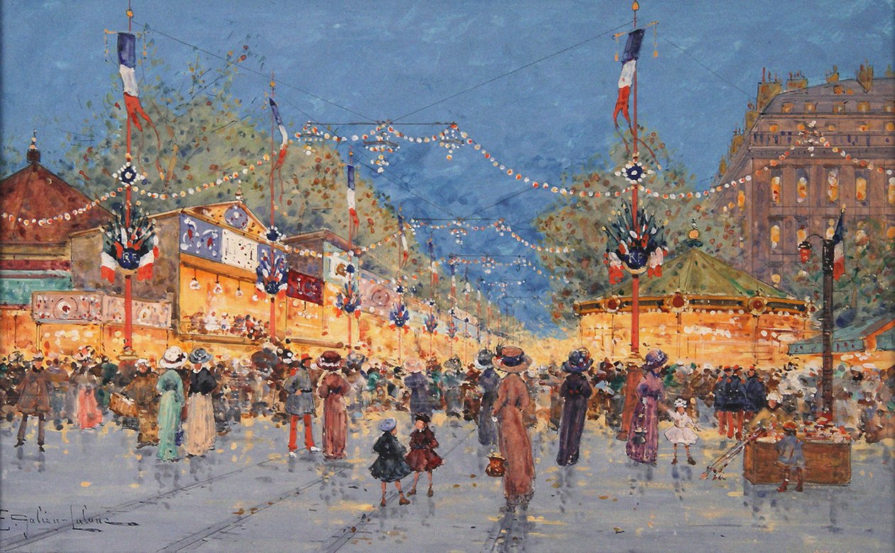 Fiera del Pan di Zenzero. Place de la Nation da Eugene Galien Laloue