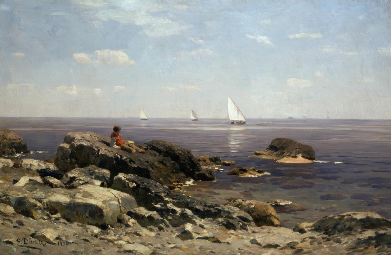 E.Dücker, Al bordo dell