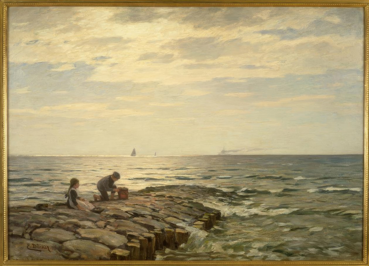 E. Dücker, Al molo da Eugene Gustav Dücker