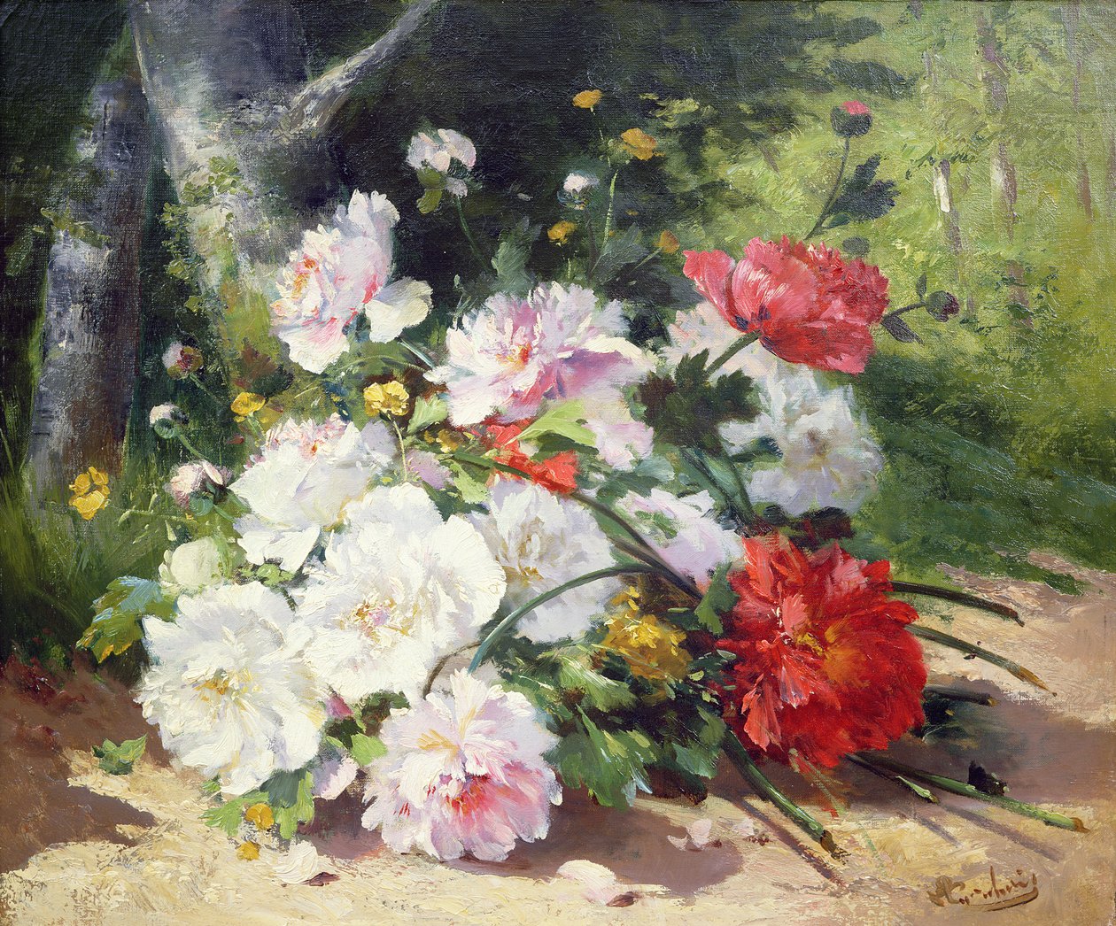 Natura morta di fiori da Eugene Henri Cauchois