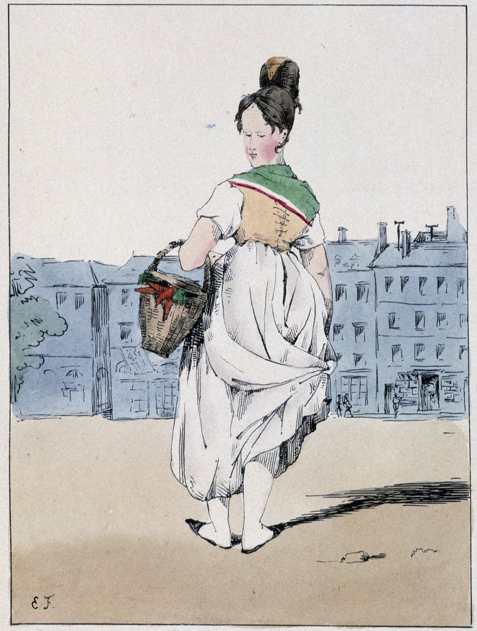 Donna che porta un cesto, boulevard de l