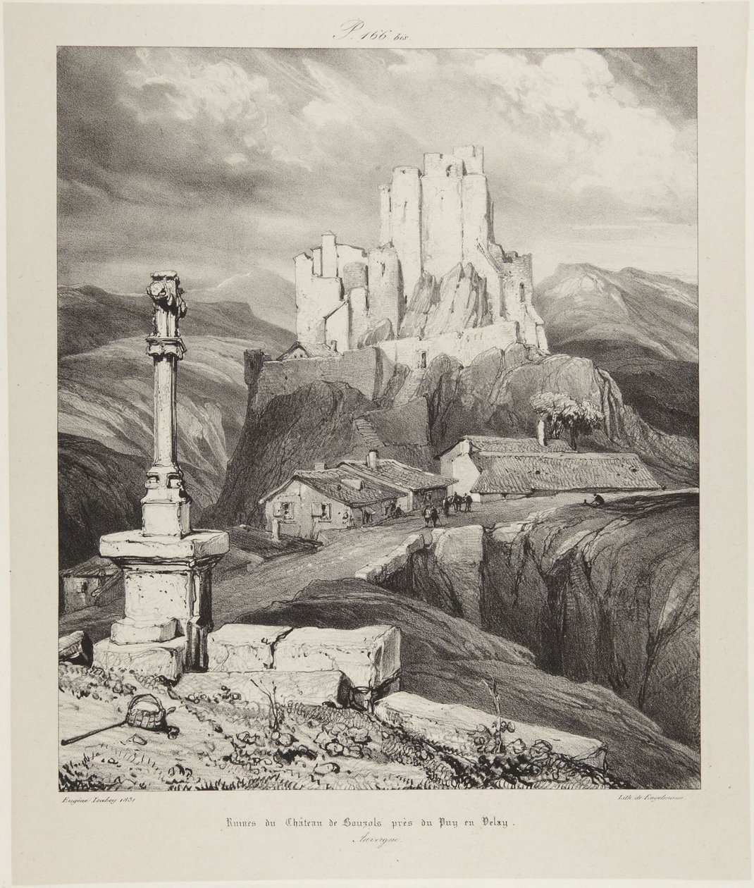 Castello di Bouzals da Eugene Isabey